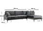 Atelier Del Sofa Papira Corner Right (L3+Chl) - Anthracite